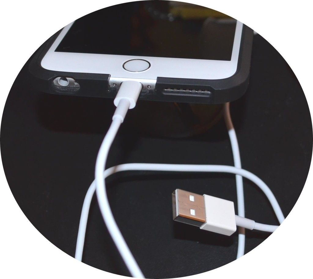 The Lightning Supplies Certified Lightning Cable is designed to work with the vast majority of cases. I actually had to previously modify my case (you can probably see where I cut) because I was using a different third party cable that didn't fit!