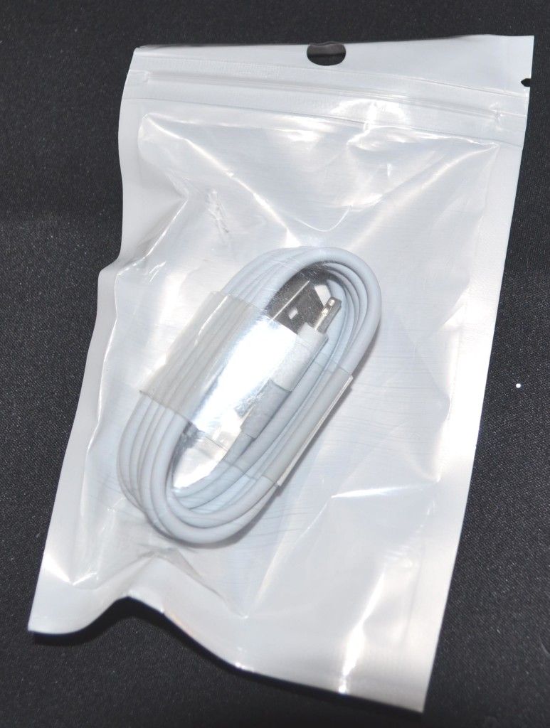How the Lightning Supplies Certified Lightning Cable comes packaged.