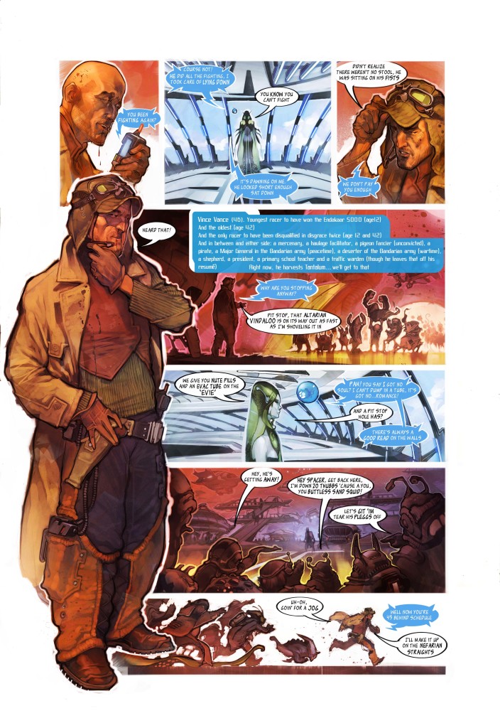 Switch Galaxy Ultra sample digital comic page