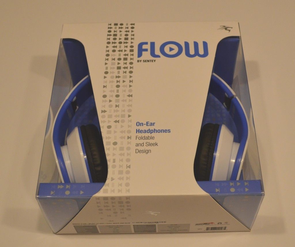 The Sentey Flow Headphones are nicely packaged.