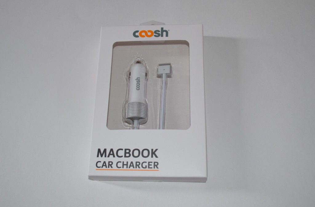 The packaging for the Coosh 60W Rapid Car Charger.