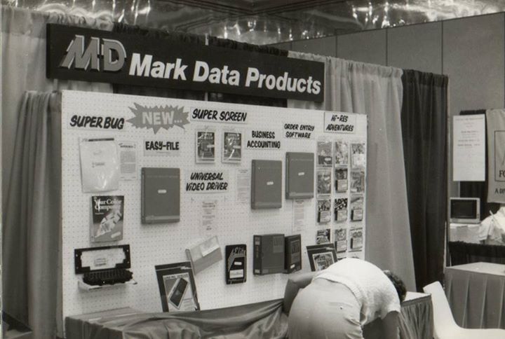Image from Frank Hogg showing a Mark Data Products booth.