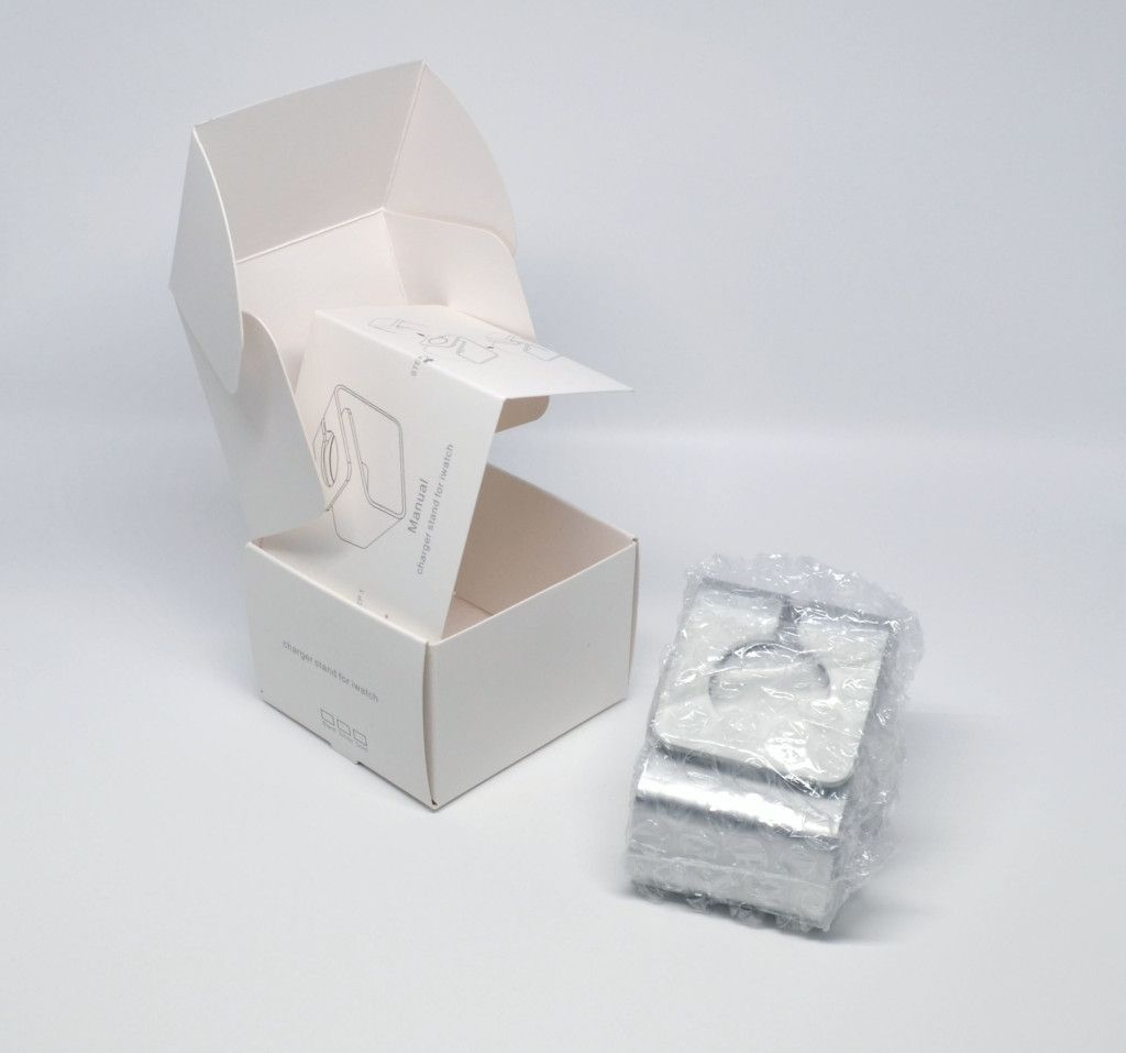 Bellini Apple Watch Charging Dock packaging insides.