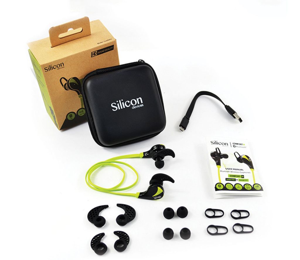 Silicon Devices COMFORT+ package contents. Not pictured is the shirt clip.