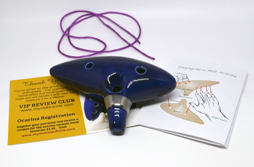 The rear of the ocarina.