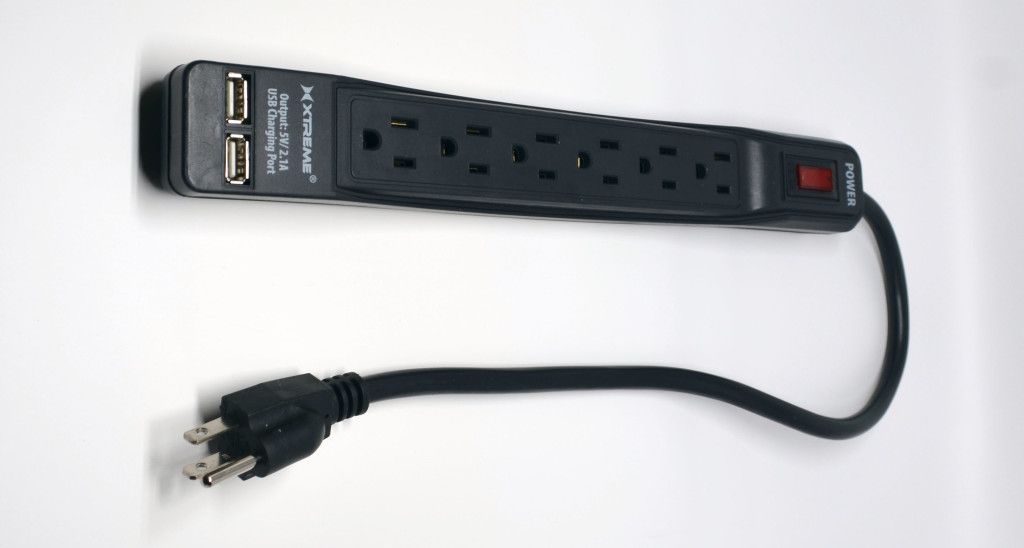 The multi-strip outlet itself.
