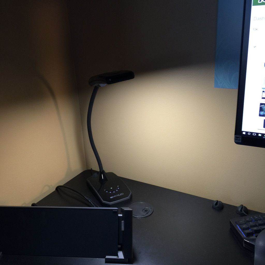 The OnyxLED on my standing desk.