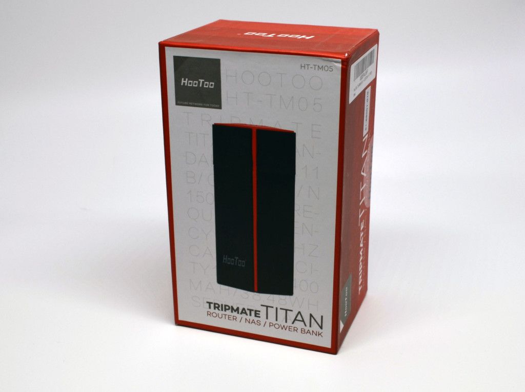 The front of the box for the HooToo TripMate Titan.