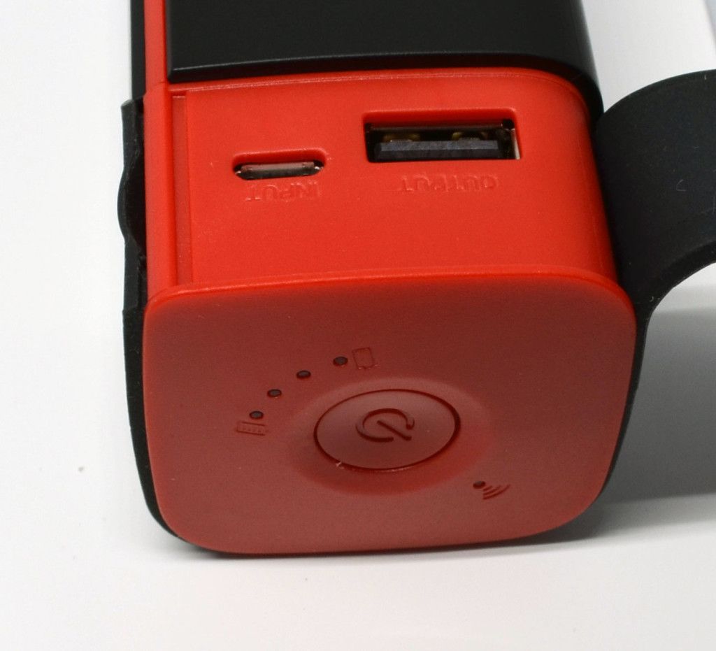 The micro- and full-sized-USB ports.