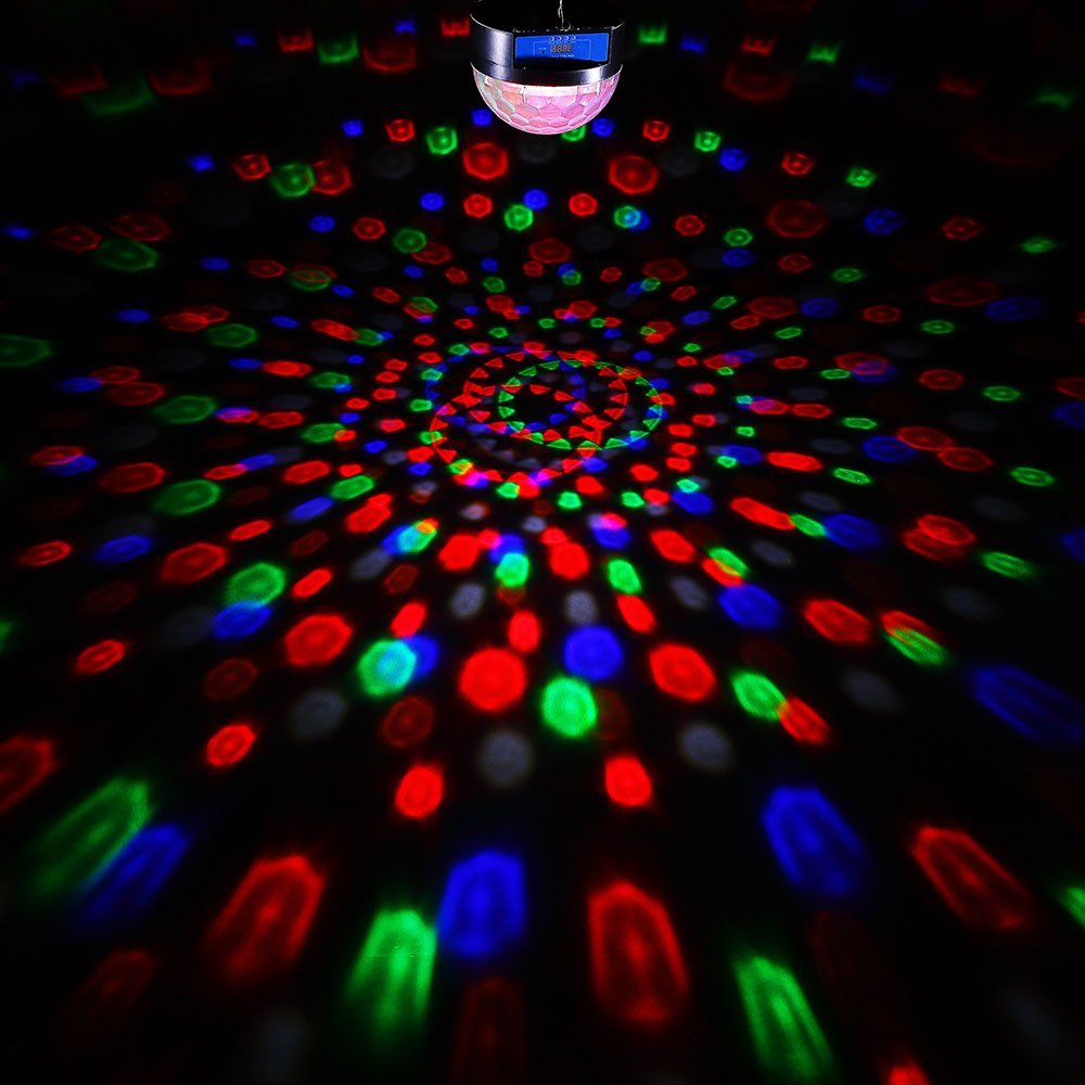 1byone 8.6" Crystal Super LED Stage Light with Sound Activated & Dmx512 Control