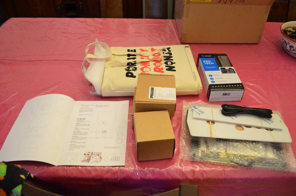 These are all of the components from inside the shipping box.