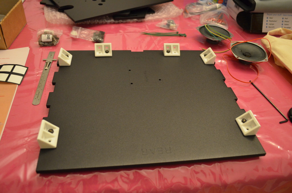 Attaching clips.