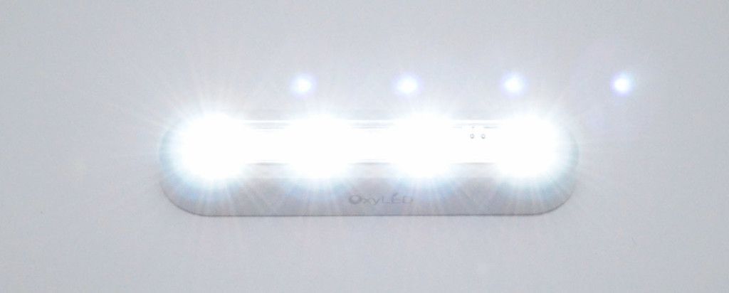 The light on.
