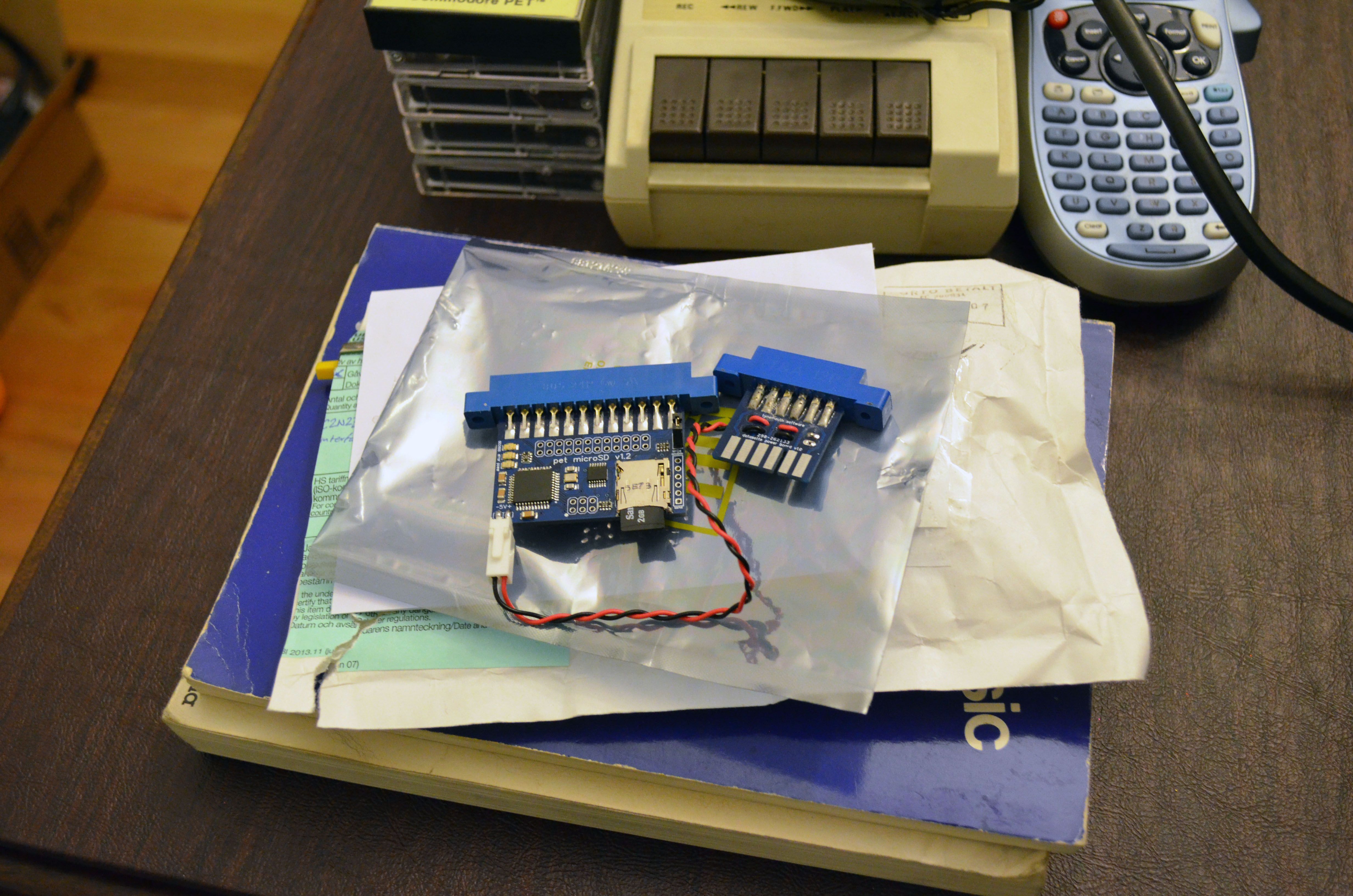 The PET microSD with datasette power.