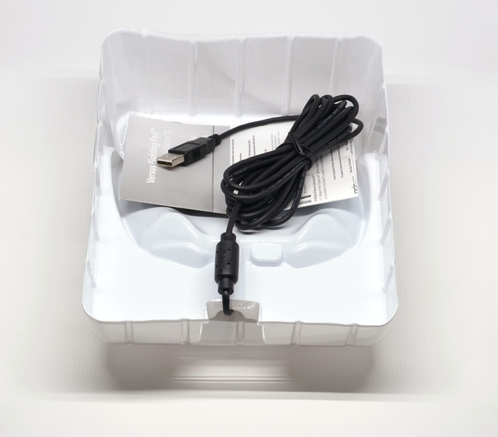 The inside of the box.