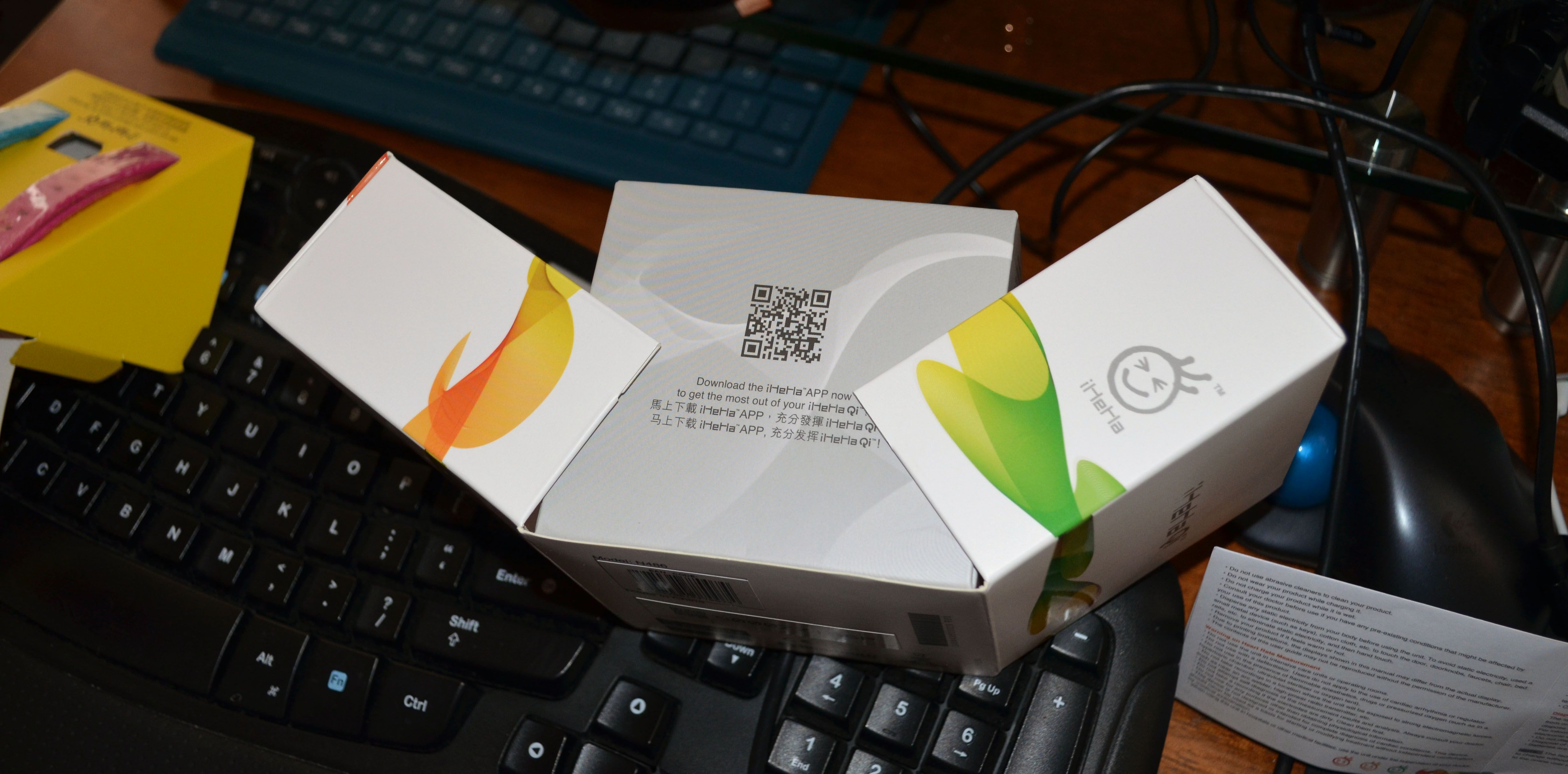 The QR code you'll have to scan.