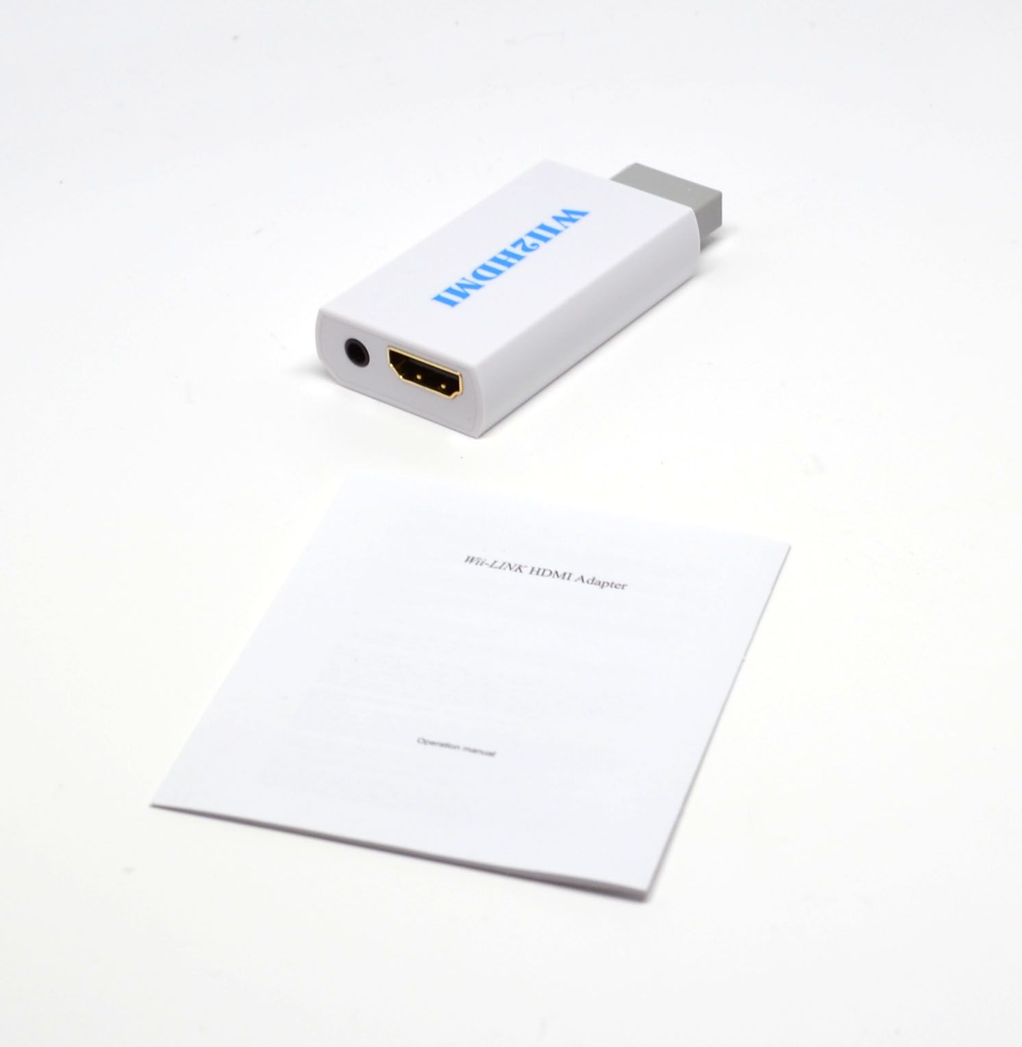 The dongle and manual.