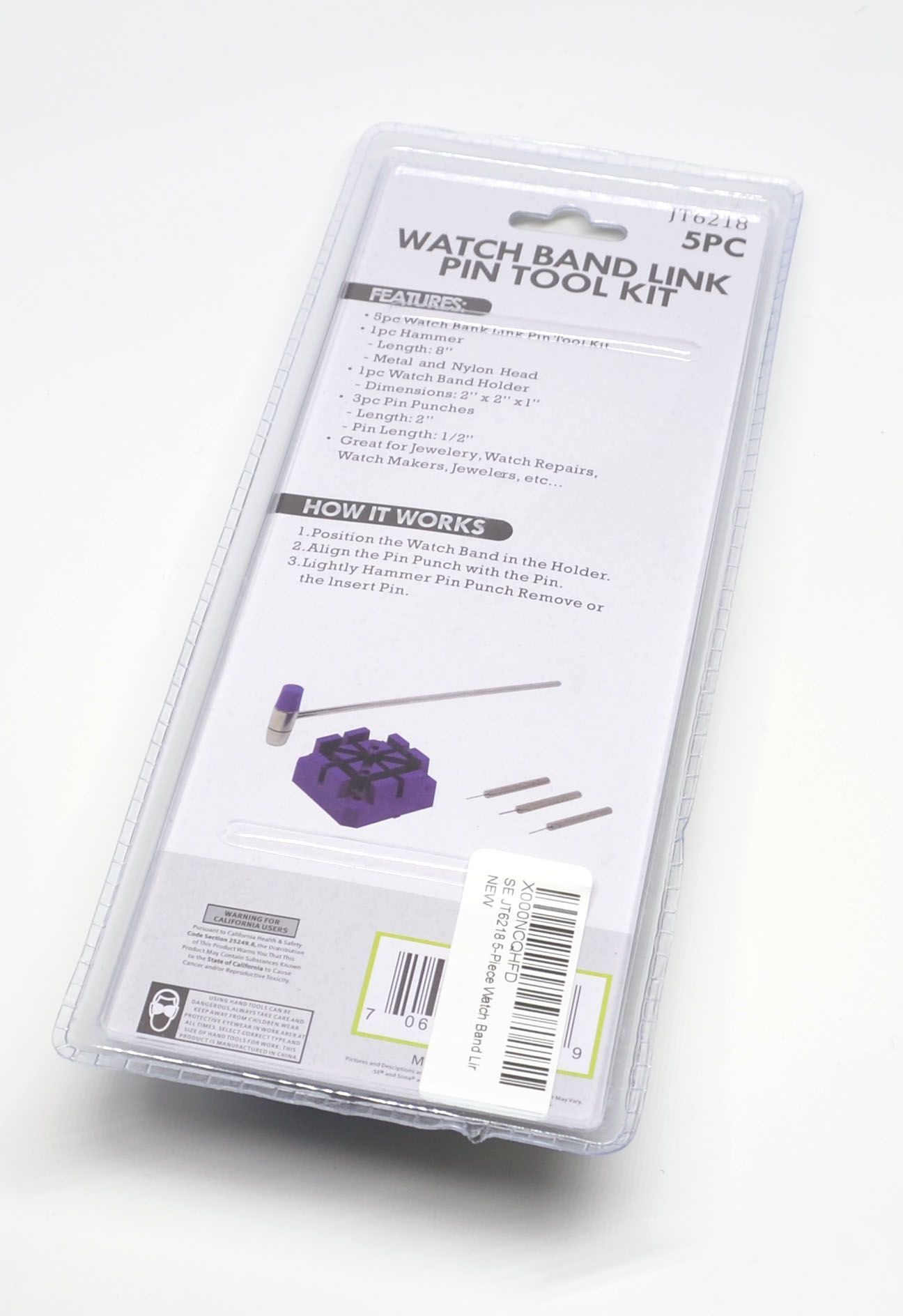 The back of the package includes the instructions.