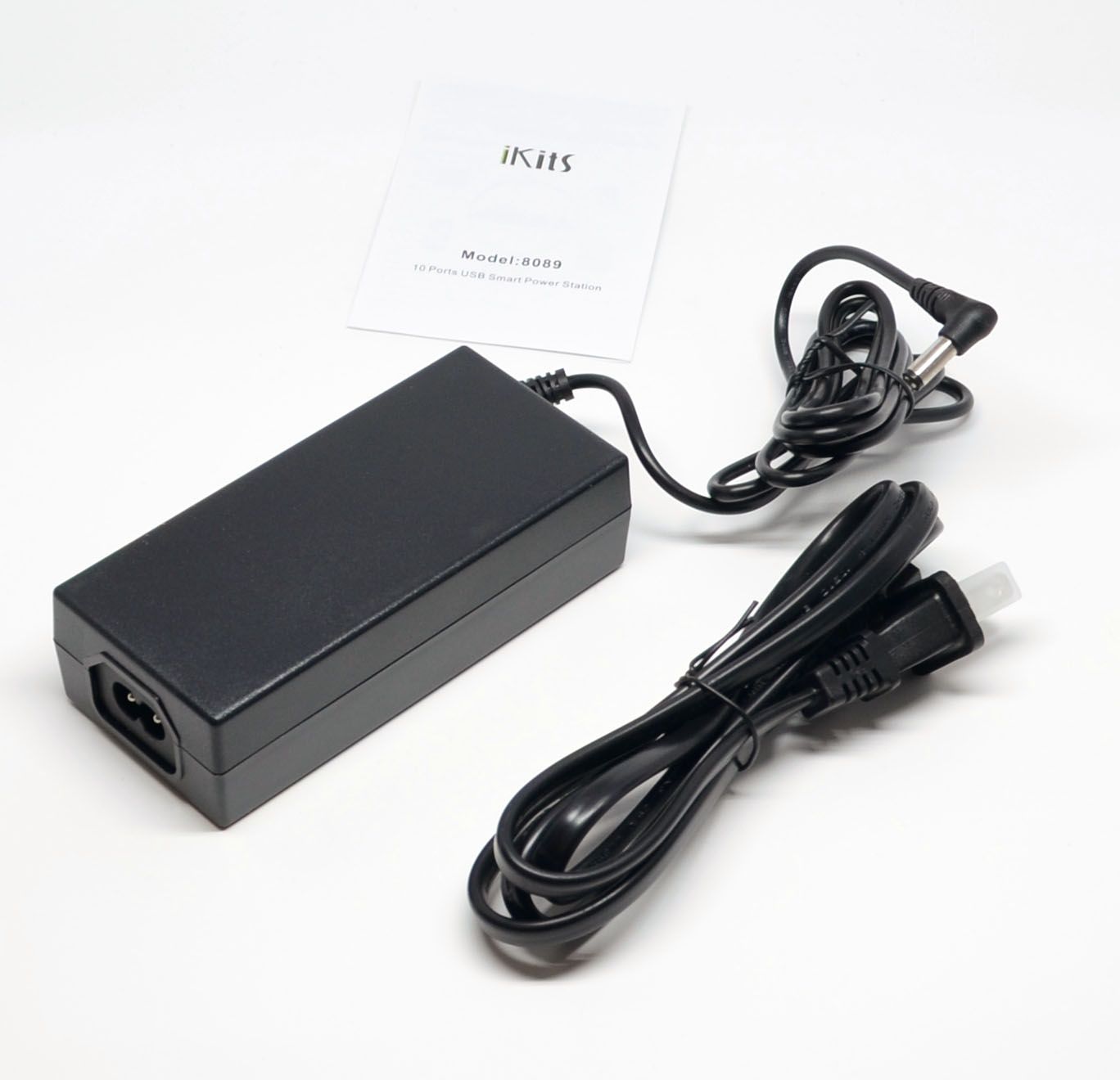 The AC adapter and instructions.
