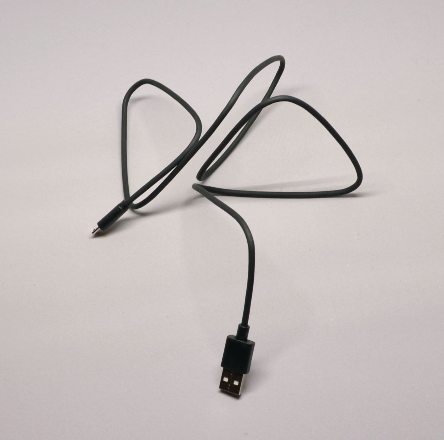 A cable freed from the package.