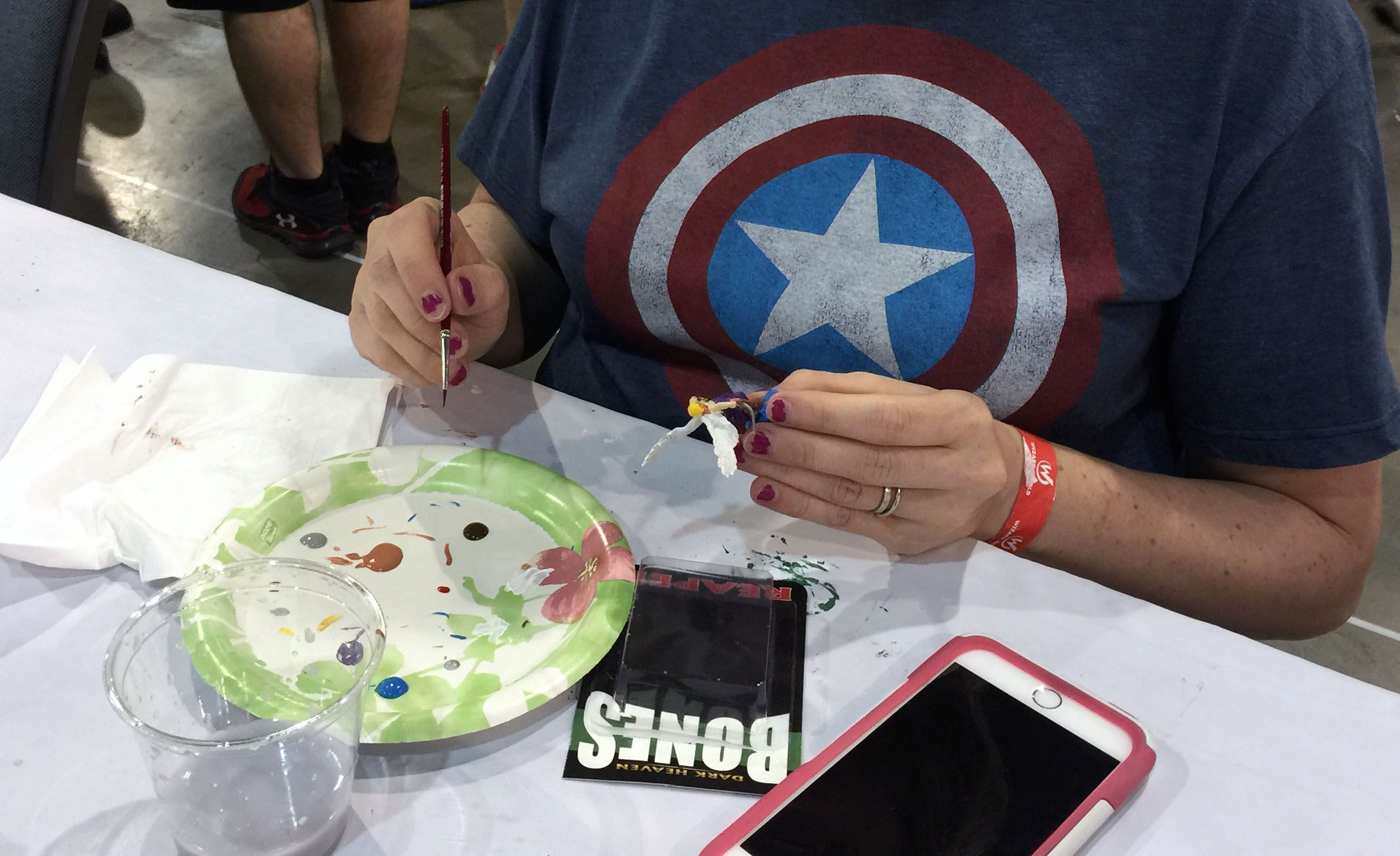Painting our miniatures.