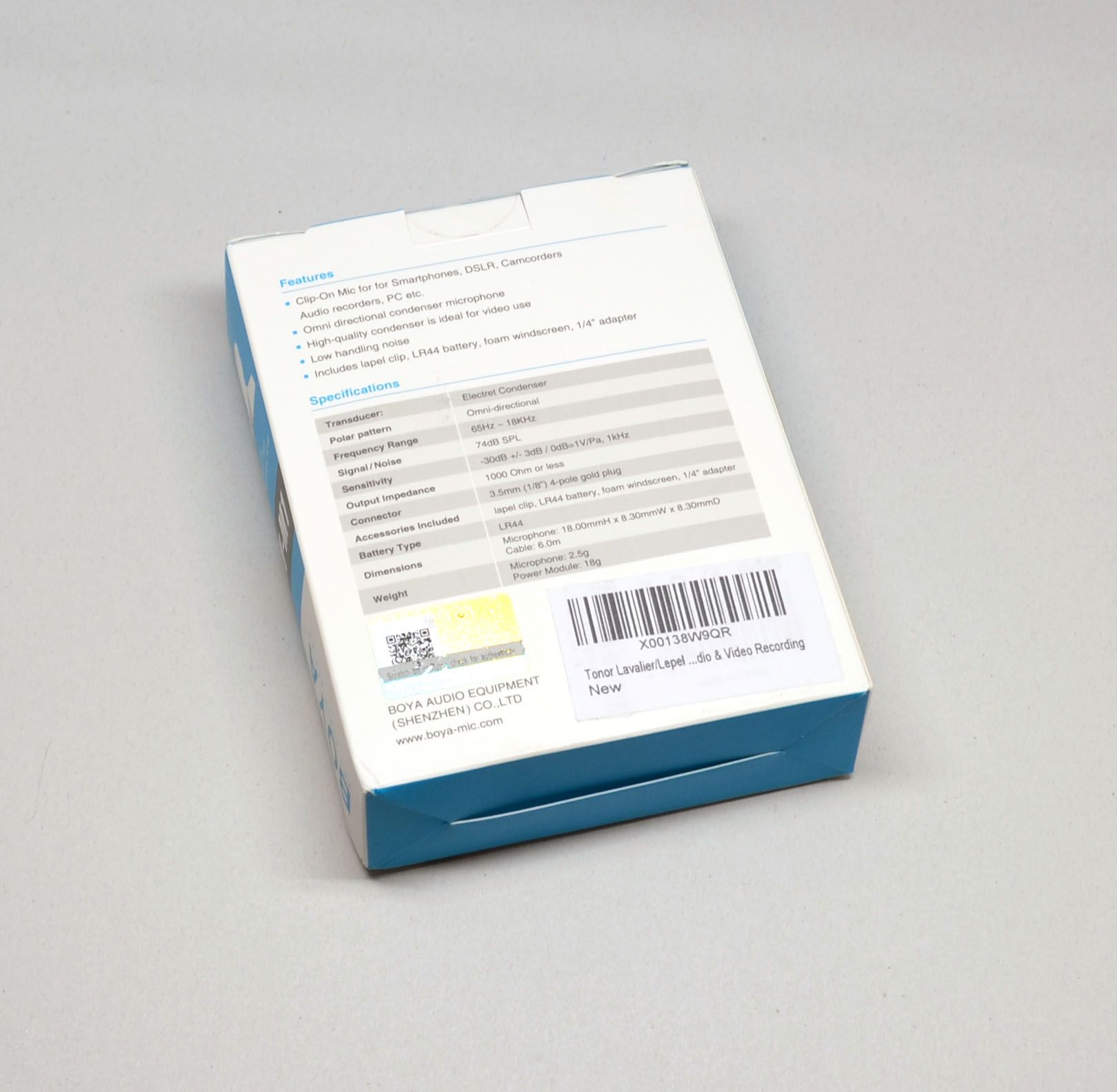 The back of the box.
