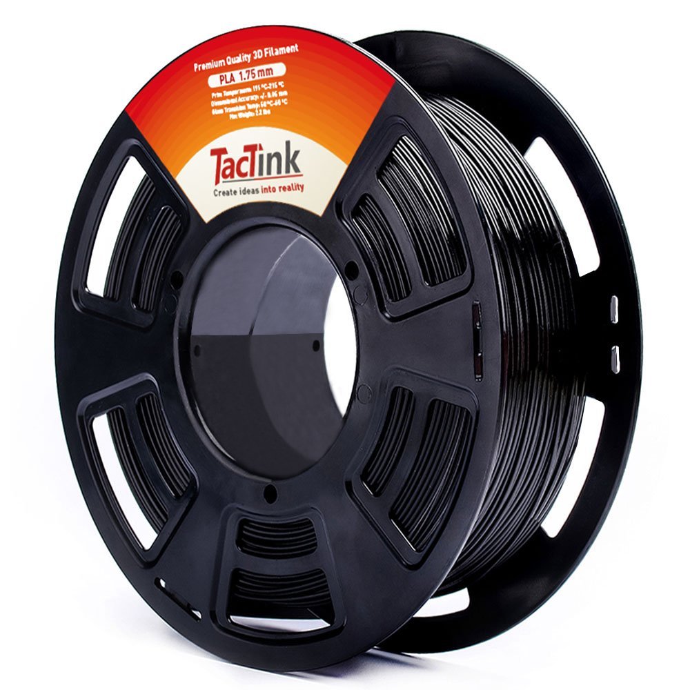 Tactink BLACK PLA 3D printing filament
