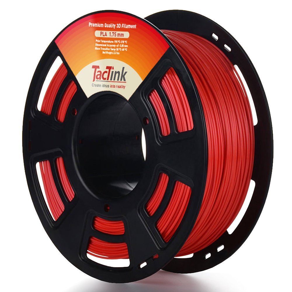 Tactink RED PLA 3D printing filament