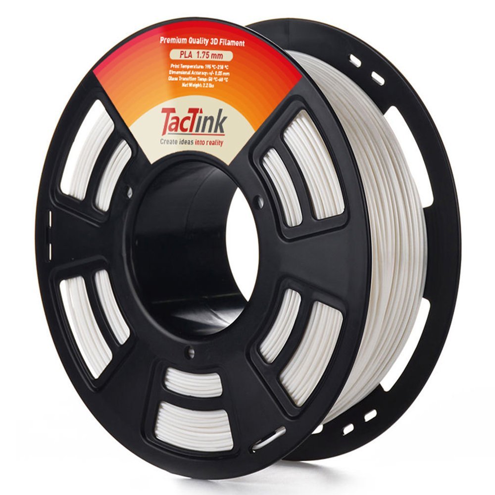 Tactink WHITE PLA 3D printing filament