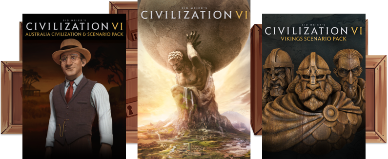 The Early Unlock game for February is Sid Meier's Civilization VI, the Australia Civilization & Scenario Pack, and the Vikings Scenario Pack!
