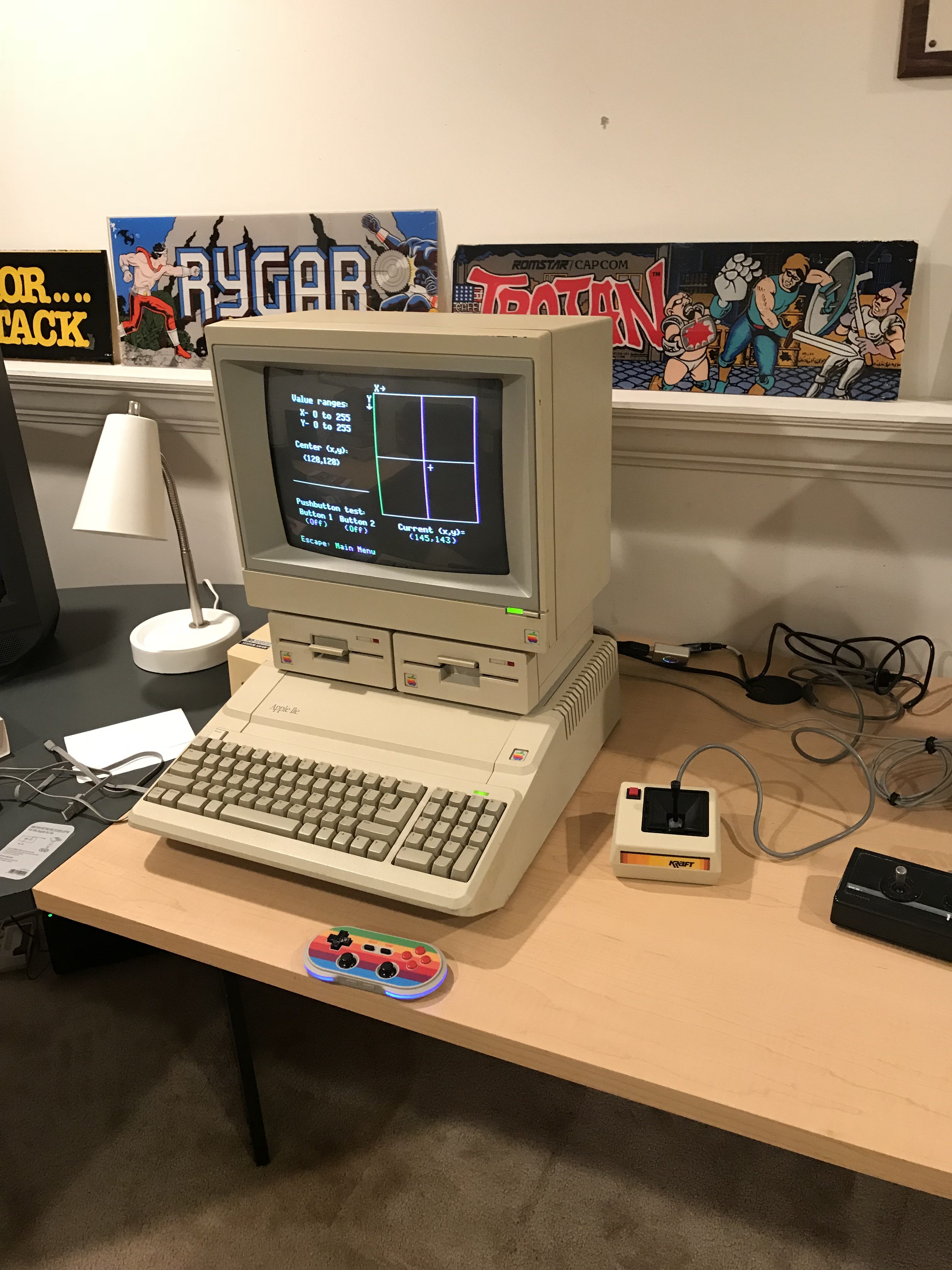 The calibration of the Bluetooth setup was not as good as the standard Kraft joystick.