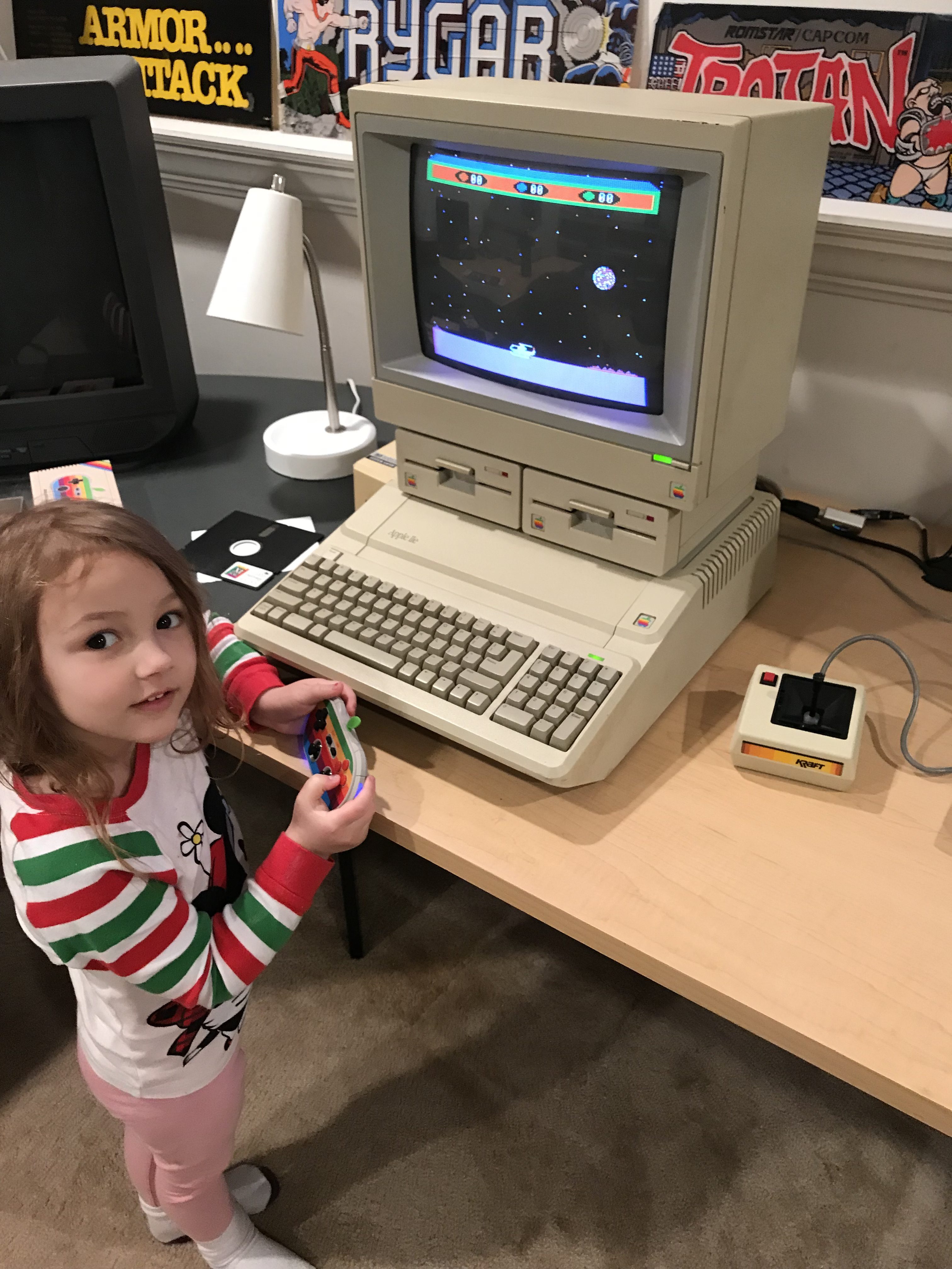 Games like Choplifter! are playable with the Bluetooth setup, but there's no way to adjust the calibration, meaning you have to constantly stay in control of the helicopter, i.e., there's no neutral hover state.