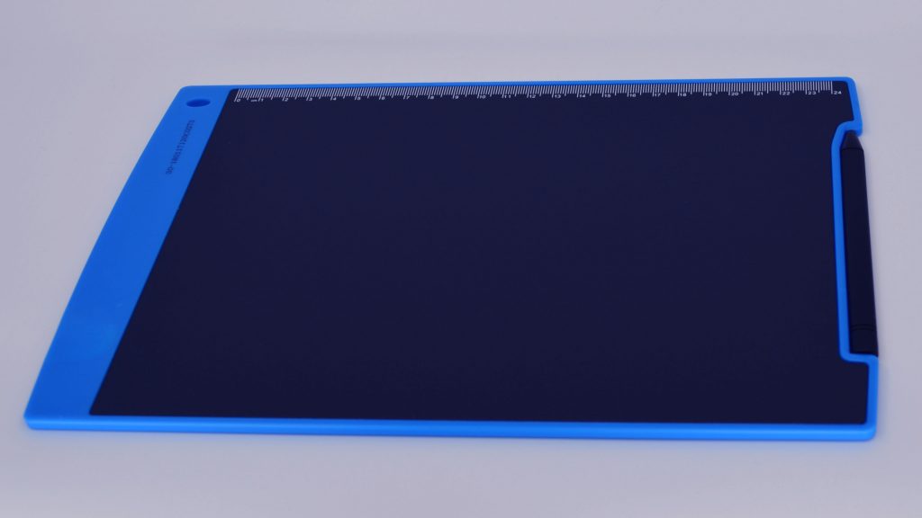 The rear, where the ruler is.