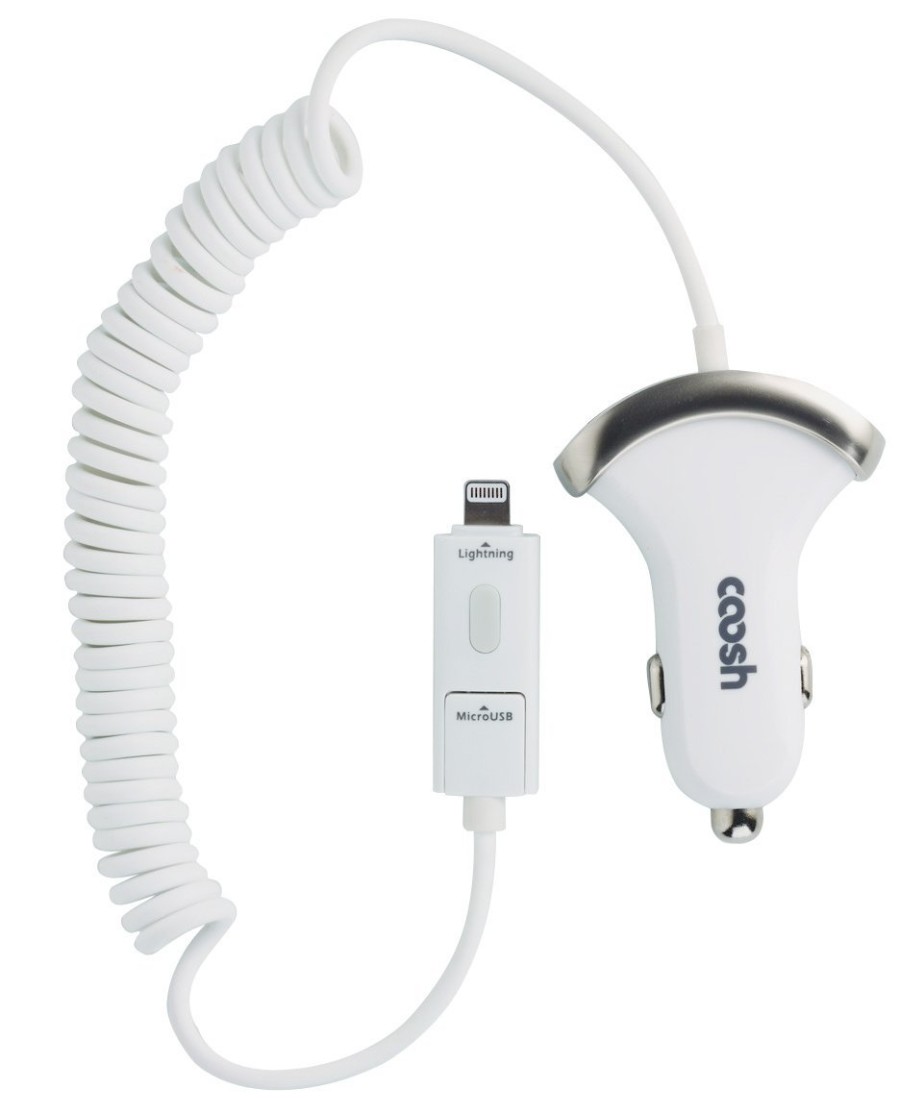 Coosh 2-in-1 Lightning Cable and micro-USB Car Charger Review