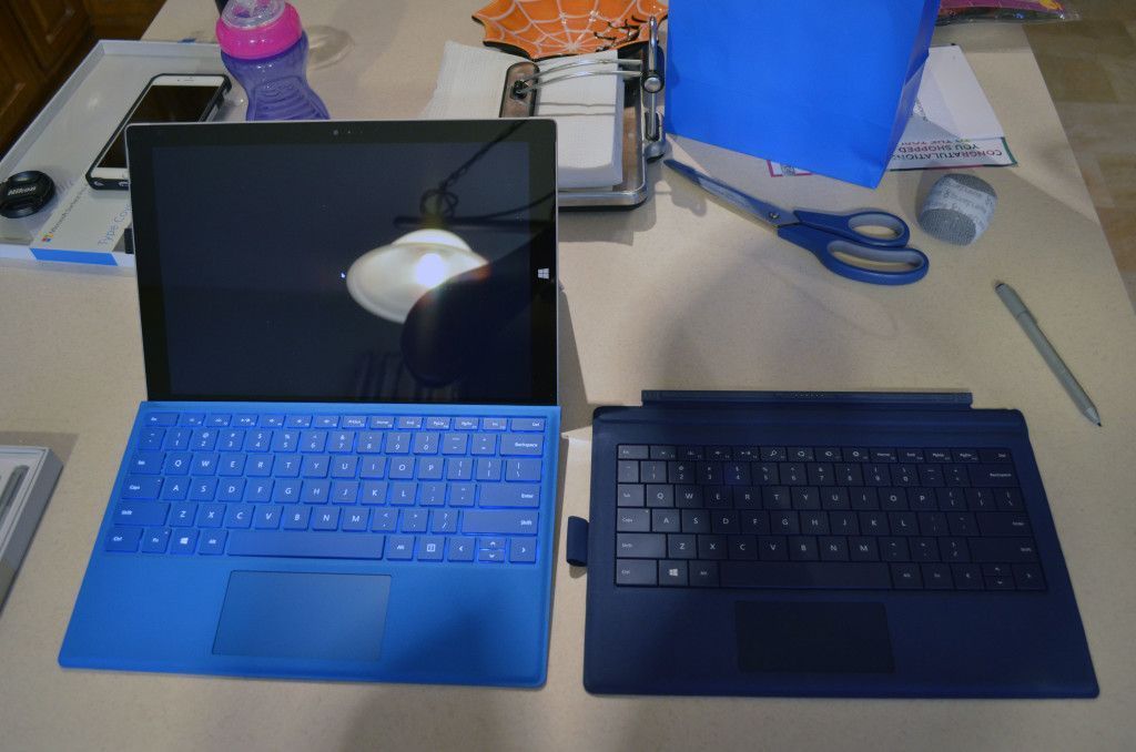 My old keyboard is to the right.