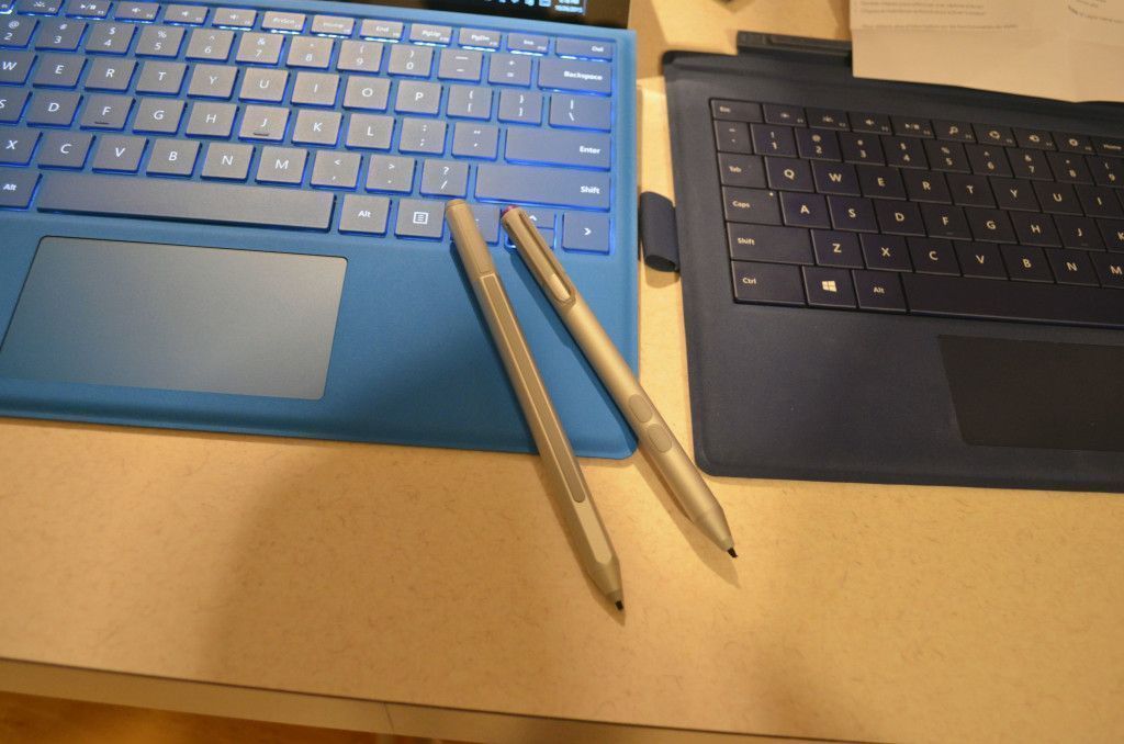 The old pen is on the right.