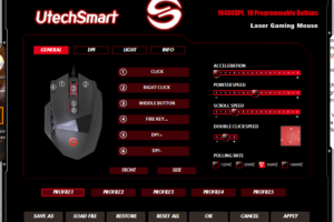 The UtechSmart Venus Gaming Mouse software. There are lots of options.