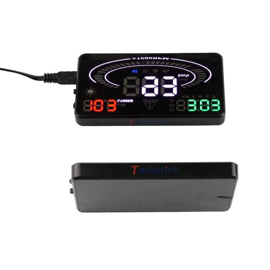 Techstick 5.5 inch E300 HUD Multi-color Screen Car Heads Up Display