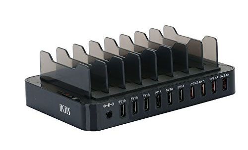 iKits 10-Port USB Charging Station Dock