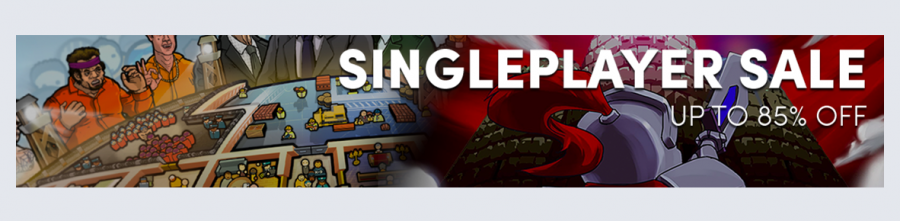 Single Player Sale – Save up to 85% on single-player games!