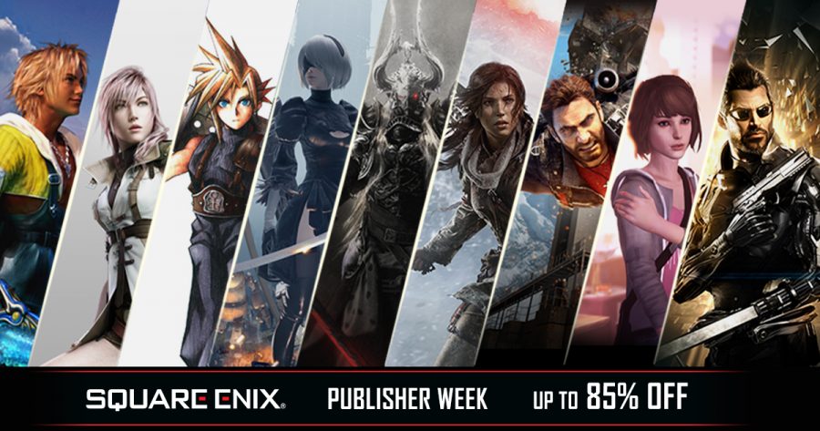 Up to 85% off in the Square Enix Publisher Week sale!