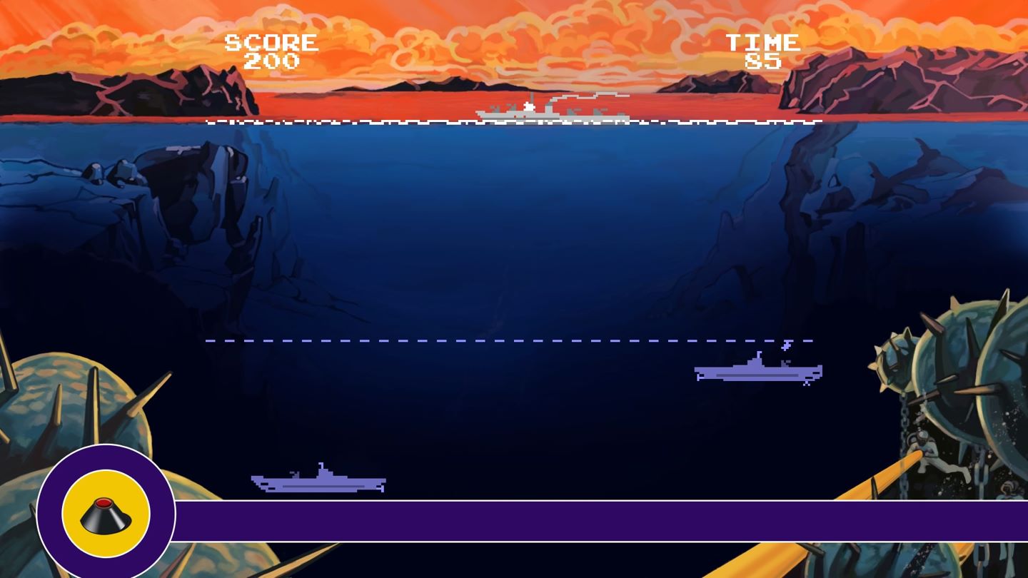 A variety of classic arcade games are included.