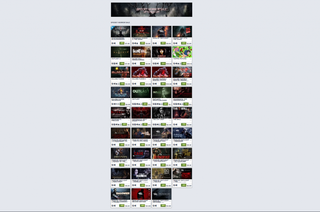 Spooky Horror Sale