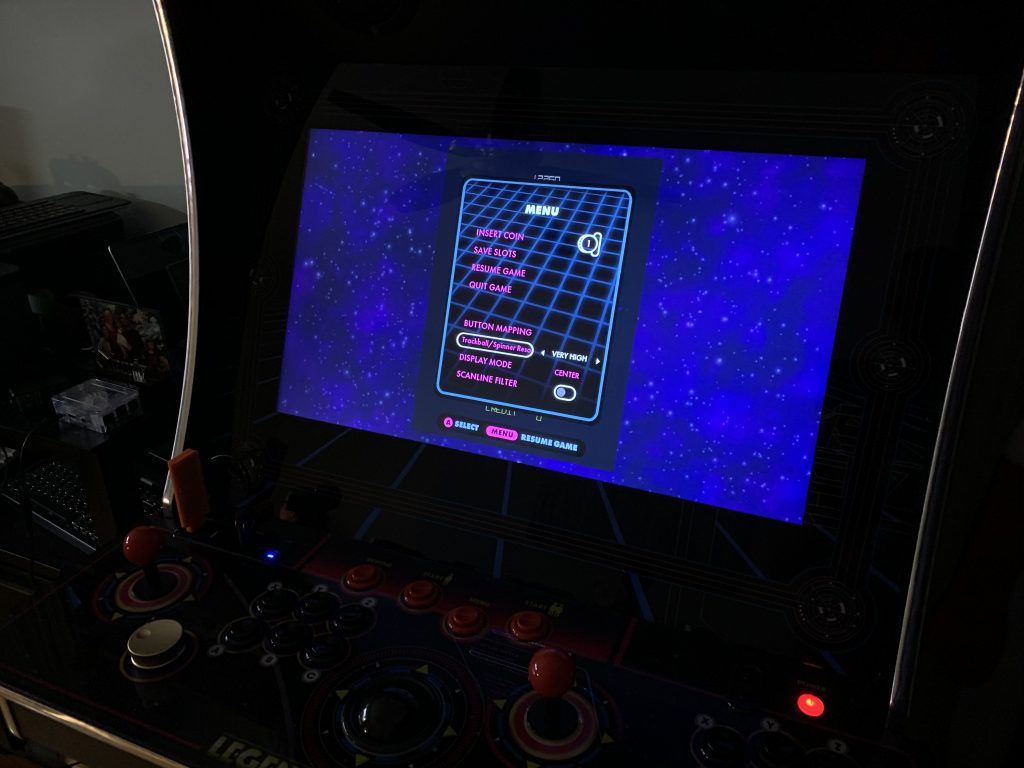 Spinner and Trackball sensitivity adjustments work for both built-in and USB-based games