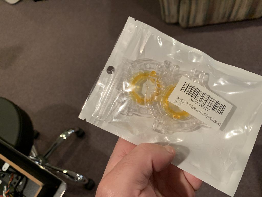 How the SANWA GT-Y Octagonal Restrictor Gates come packaged.