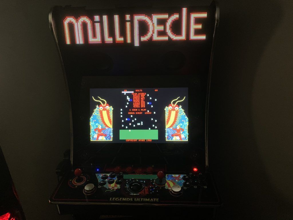 Millipede on the Legends Ultimate with Pixelcade