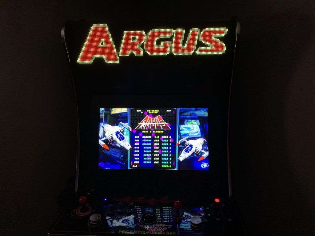 Argus running on the Legends Ultimate with Pixelcade