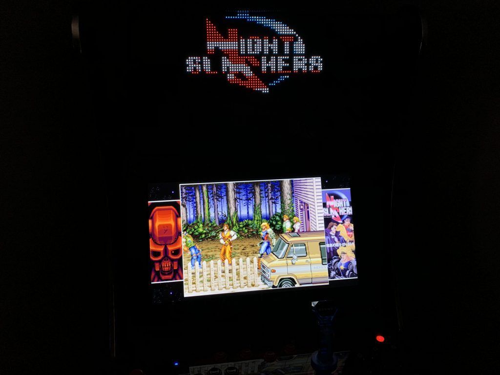 Night Slashers running on the Legends Ultimate with Pixelcade