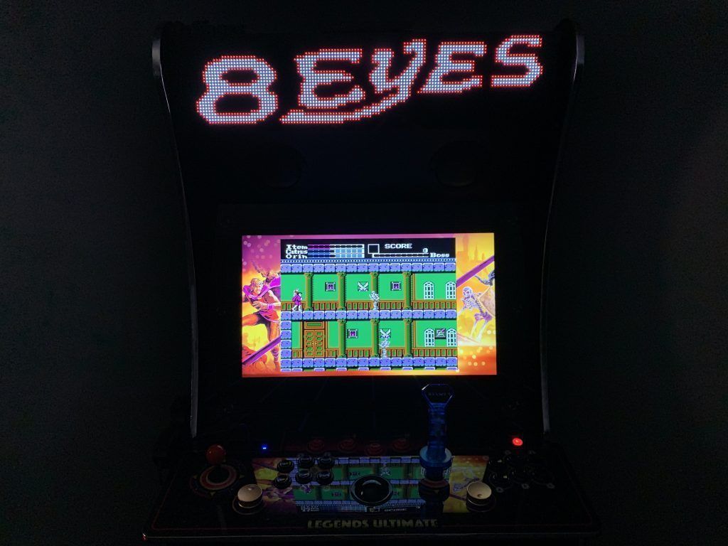 8 Eyes running on the Legends Ultimate with Pixelcade.