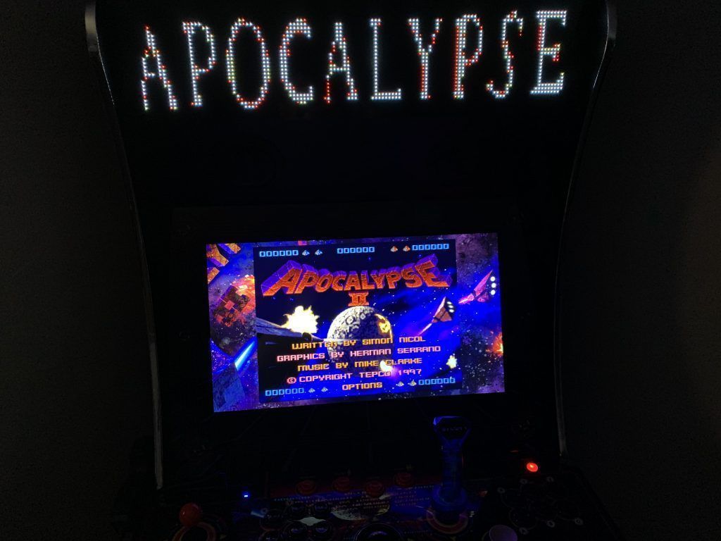 Apocalypse II running on the Legends Ultimate with Pixelcade.